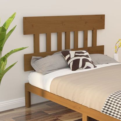 Testiera per Letto ambra 143,5x3x81cm in Legno Massello di Pino