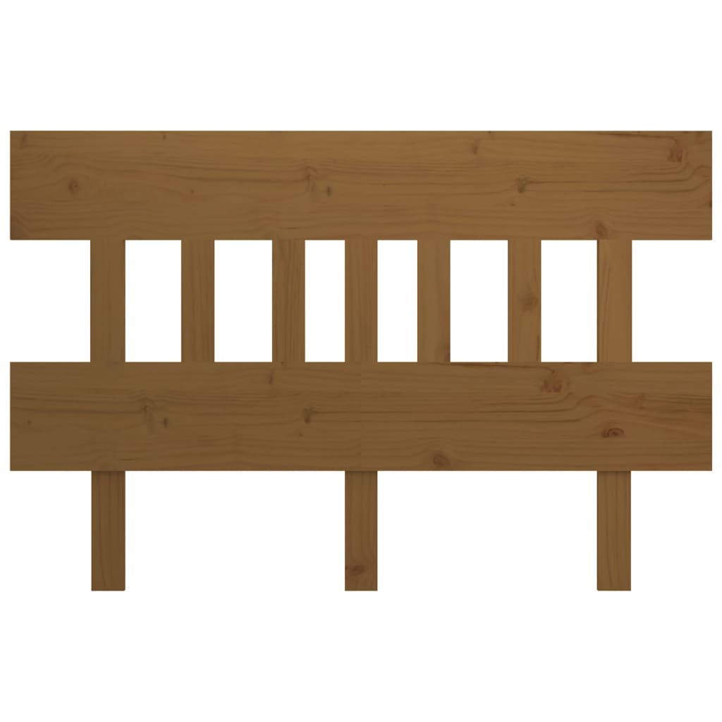 Testiera per Letto ambra 163,5x3x81cm in Legno Massello di Pino