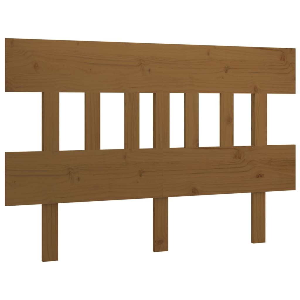 Testiera per Letto ambra 183,5x3x81cm in Legno Massello di Pino