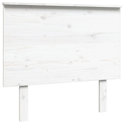 Testiera per Letto Bianca 94x6x82,5cm in Legno Massello di Pino