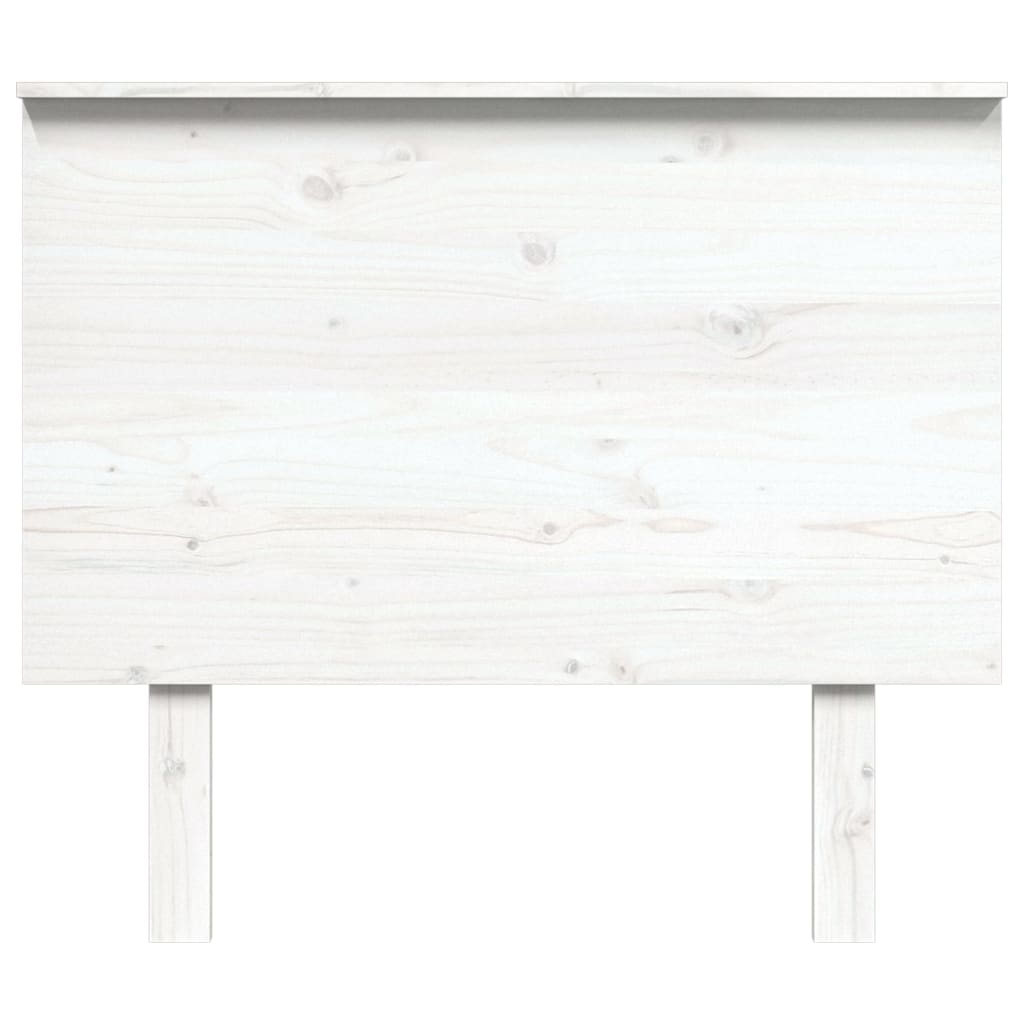 Testiera per Letto Bianca 94x6x82,5cm in Legno Massello di Pino