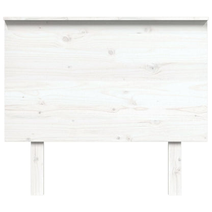 Testiera per Letto Bianca 94x6x82,5cm in Legno Massello di Pino