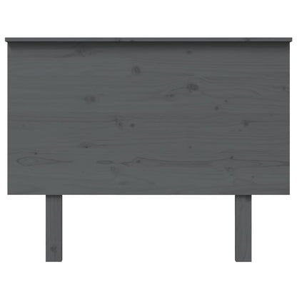 Testiera per Letto Grigia 104x6x82,5 cm Legno Massello di Pino