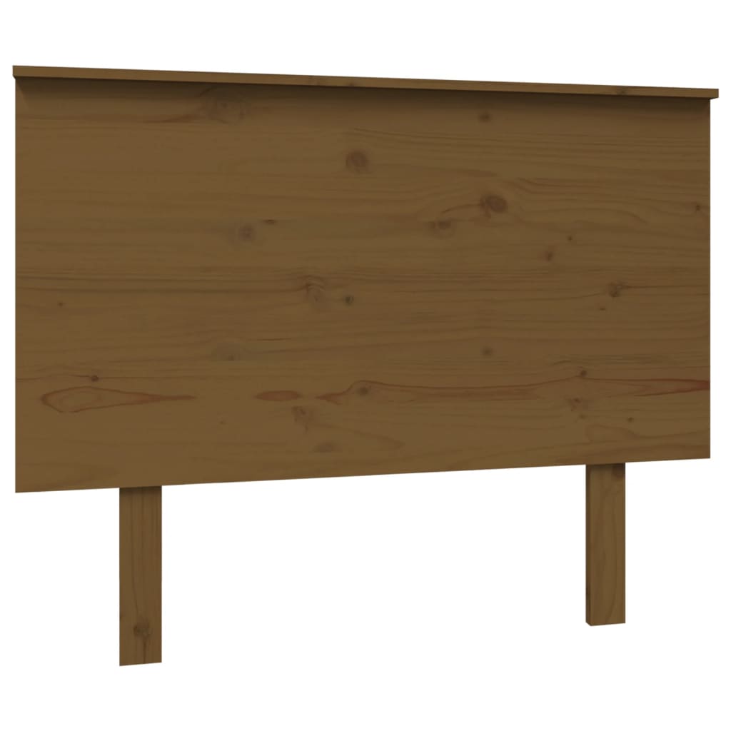 Testiera per Letto ambra 104x6x82,5cm in Legno Massello di Pino