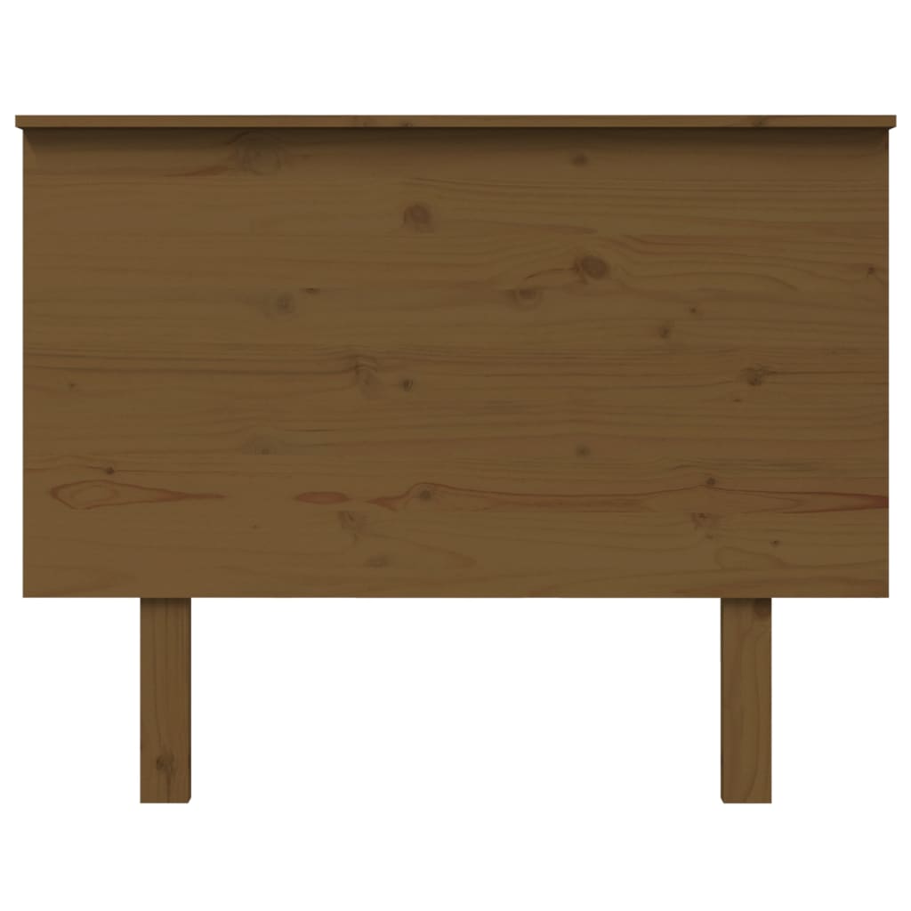Testiera per Letto ambra 104x6x82,5cm in Legno Massello di Pino