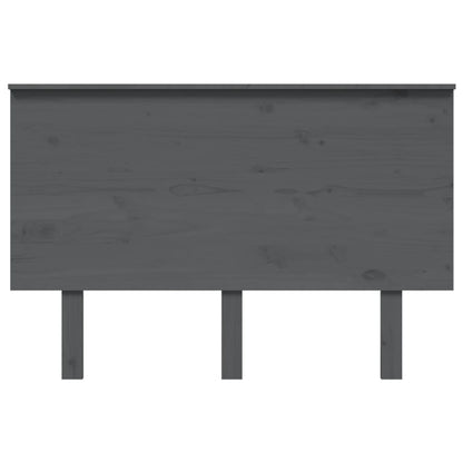 Testiera per Letto Grigia 124x6x82,5 cm Legno Massello di Pino
