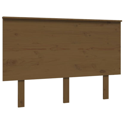 Testiera per Letto ambra 124x6x82,5cm in Legno Massello di Pino