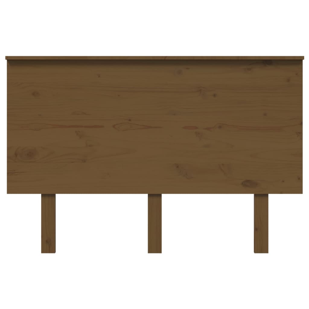 Testiera per Letto ambra 124x6x82,5cm in Legno Massello di Pino