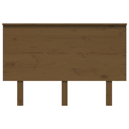 Testiera per Letto ambra 124x6x82,5cm in Legno Massello di Pino