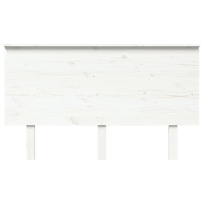 Testiera per Letto Bianca 139x6x82,5 cm Legno Massello di Pino