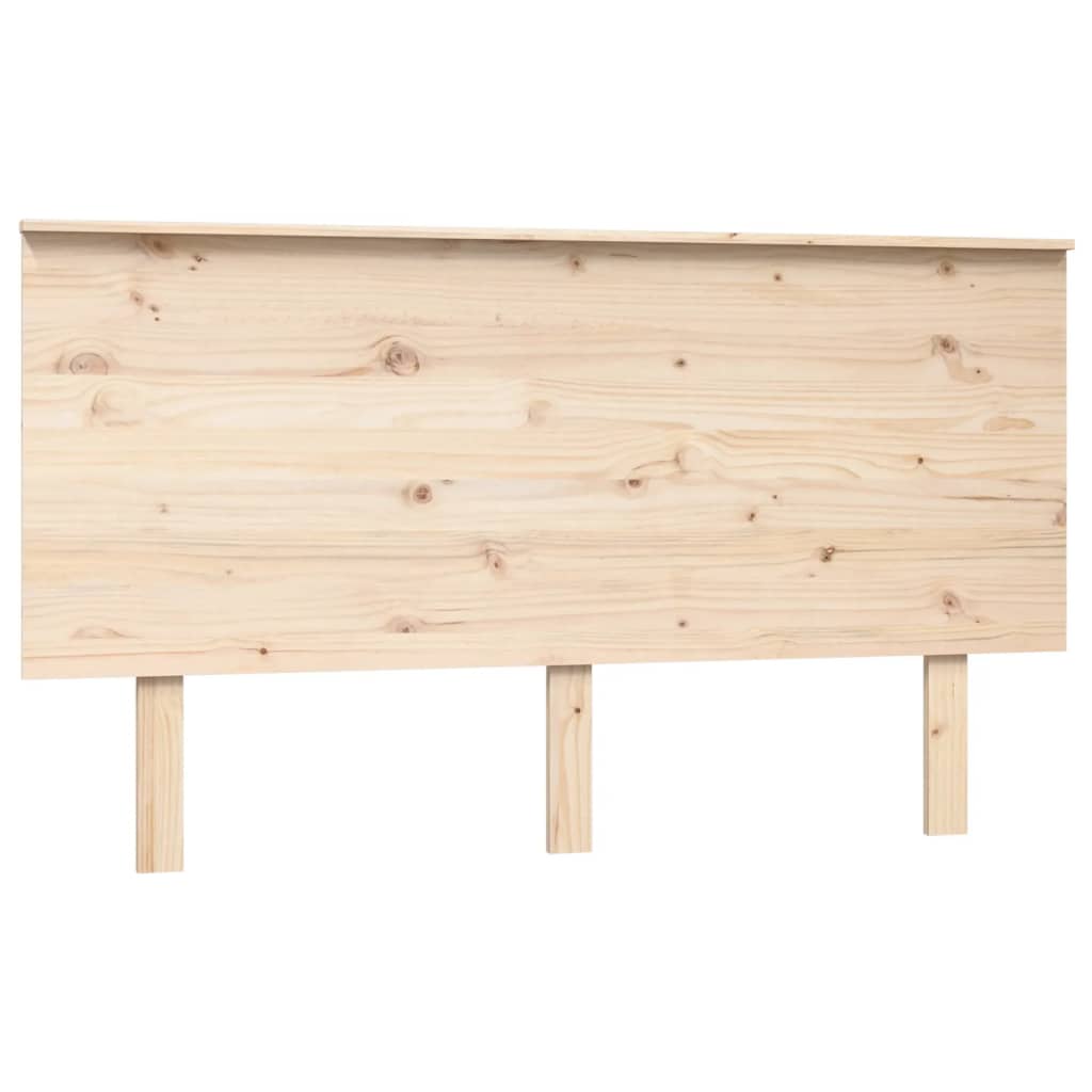 Testiera per Letto 144x6x82,5cm Legno Massello di Pino