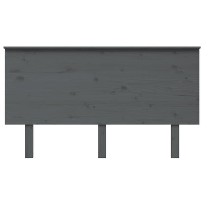 Testiera per Letto Grigia 144x6x82,5cm Legno Massello di Pino