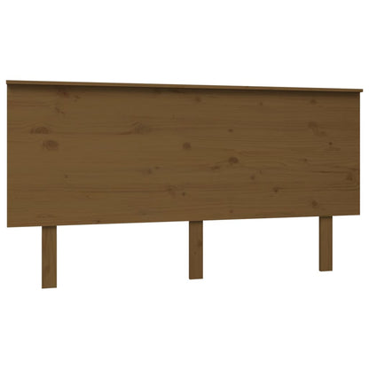 Testiera per Letto ambra 154x6x82,5cm in Legno Massello di Pino