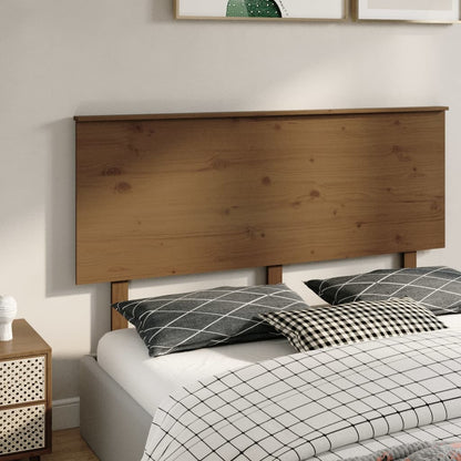 Testiera per Letto ambra 154x6x82,5cm in Legno Massello di Pino