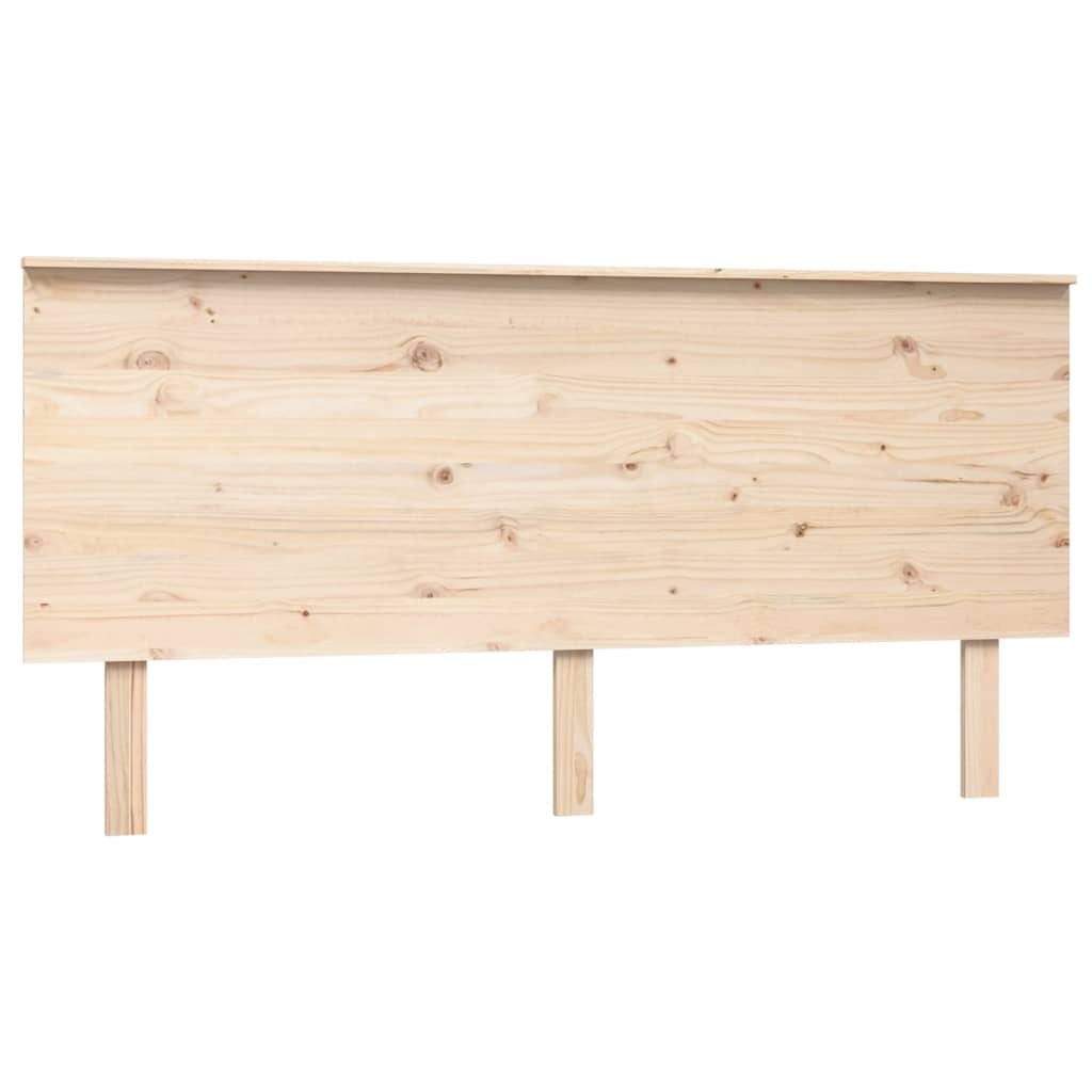 Testiera per Letto 164x6x82,5 cm Legno Massello di Pino