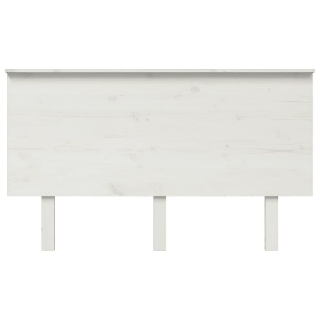 Testiera per Letto Bianca 184x6x82,5 cm Legno Massello di Pino