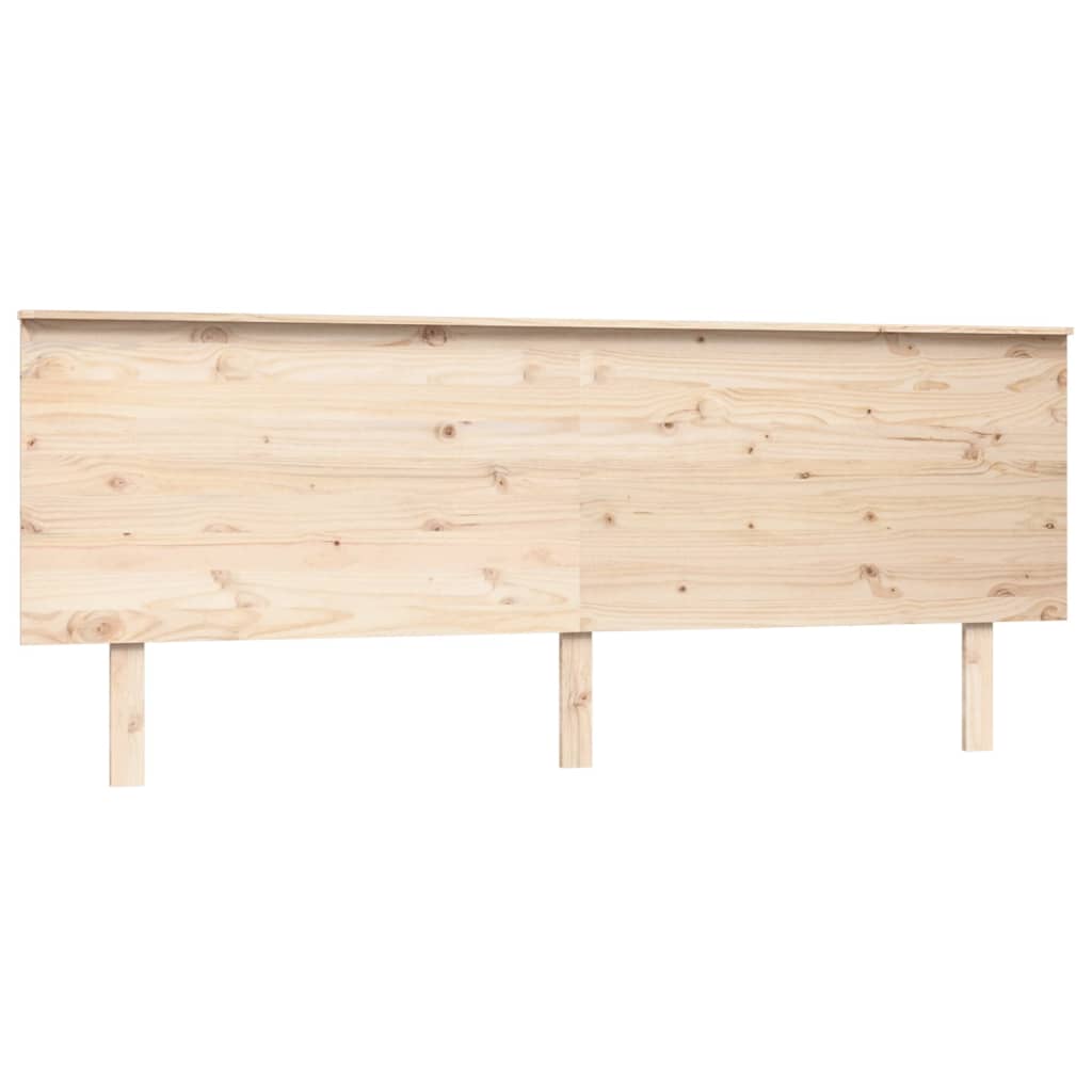 Testiera per Letto 204x6x82,5cm Legno Massello di Pino