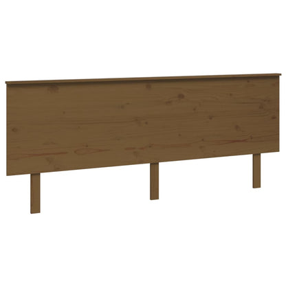 Testiera per Letto ambra 204x6x82,5cm in Legno Massello di Pino