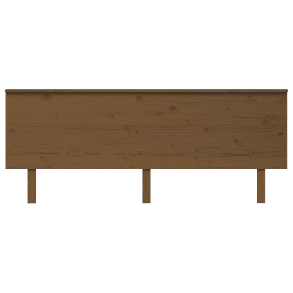 Testiera per Letto ambra 204x6x82,5cm in Legno Massello di Pino