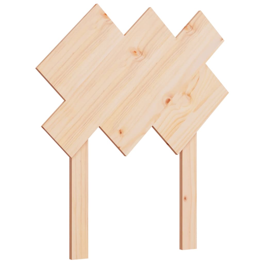 Testiera per Letto 72,5x3x81 cm in Legno Massello di Pino
