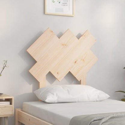Testiera per Letto 72,5x3x81 cm in Legno Massello di Pino