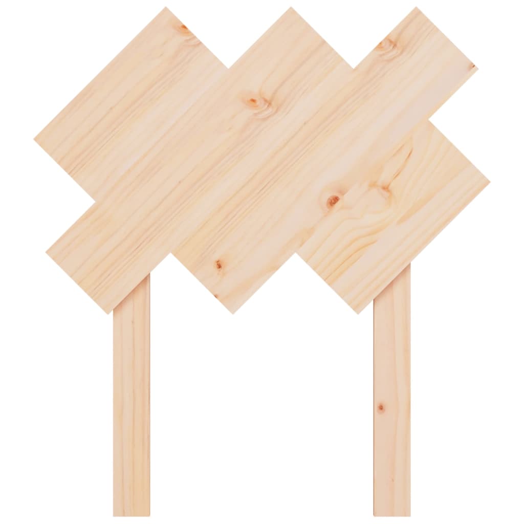 Testiera per Letto 72,5x3x81 cm in Legno Massello di Pino