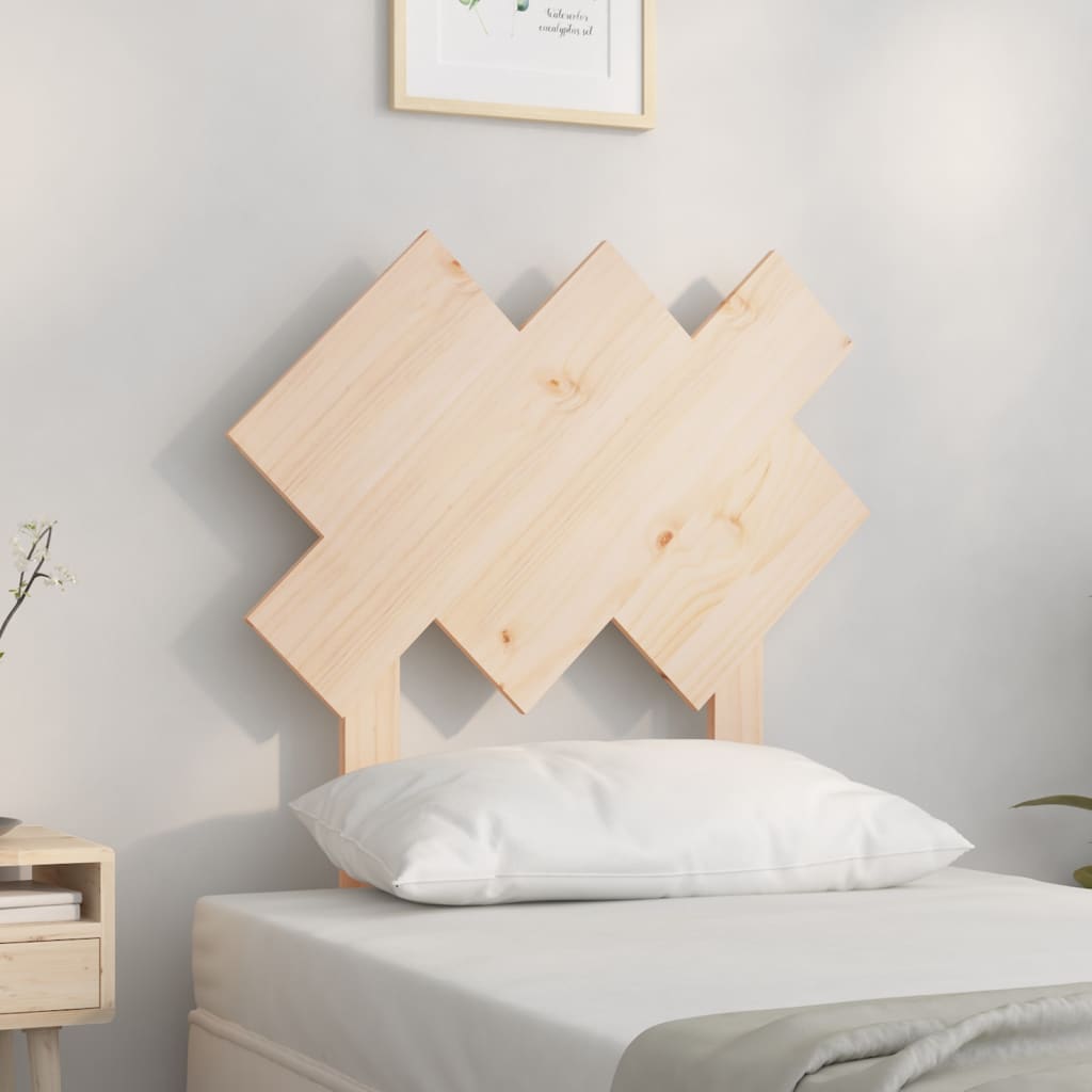 Testiera per Letto 72,5x3x81 cm in Legno Massello di Pino