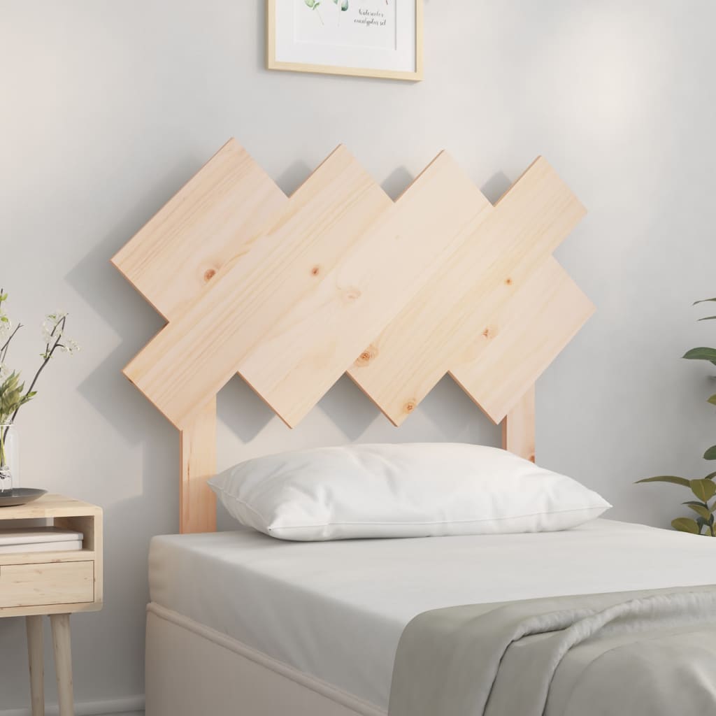 Testiera per Letto 92x3x81 cm in Legno Massello di Pino