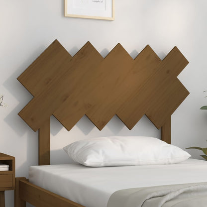 Testiera per Letto Ambra 104x3x80,5cm in Legno Massello di Pino