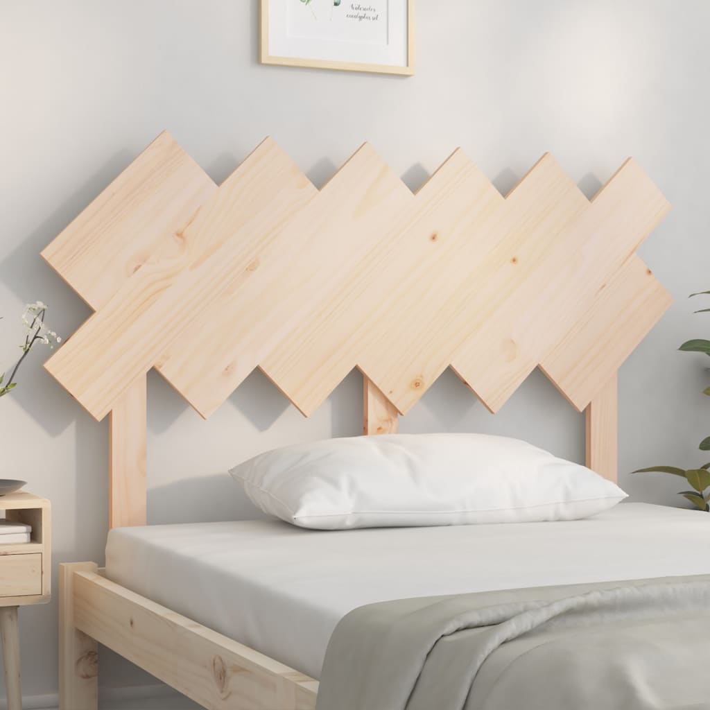 Testiera per Letto 122,5x3x80,5 cm in Legno Massello di Pino