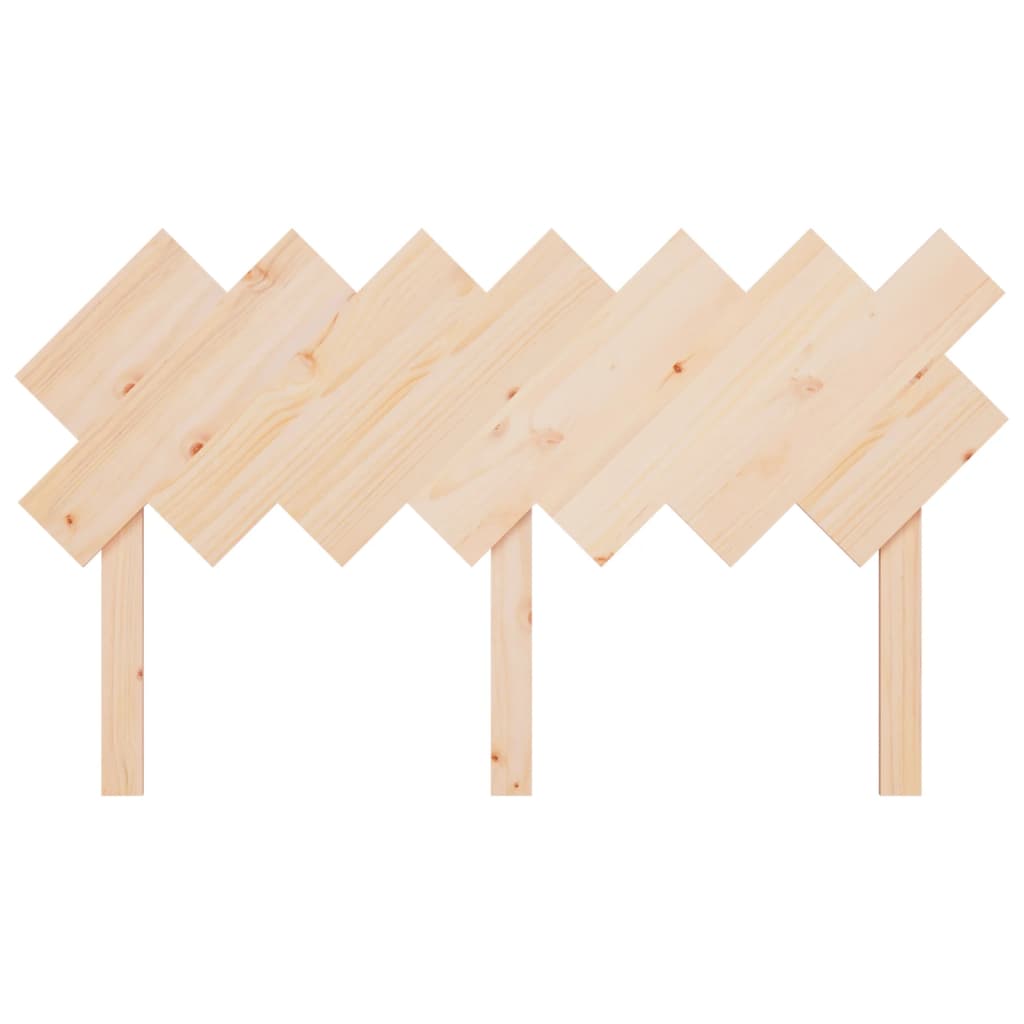 Testiera per Letto 151,5x3x81 cm in Legno Massello di Pino