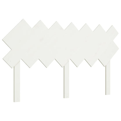 Testiera per Letto Bianca 151,5x3x81 cm Legno Massello di Pino