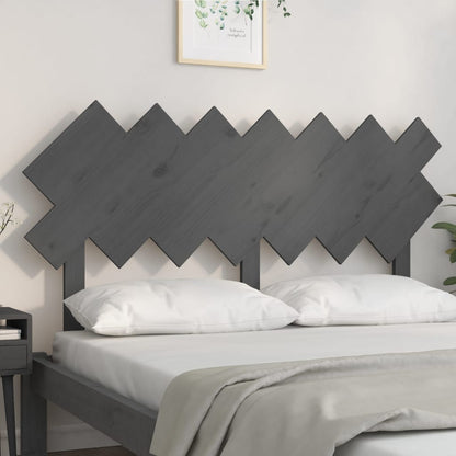 Testiera per Letto Bianca 151,5x3x81 cm Legno Massello di Pino