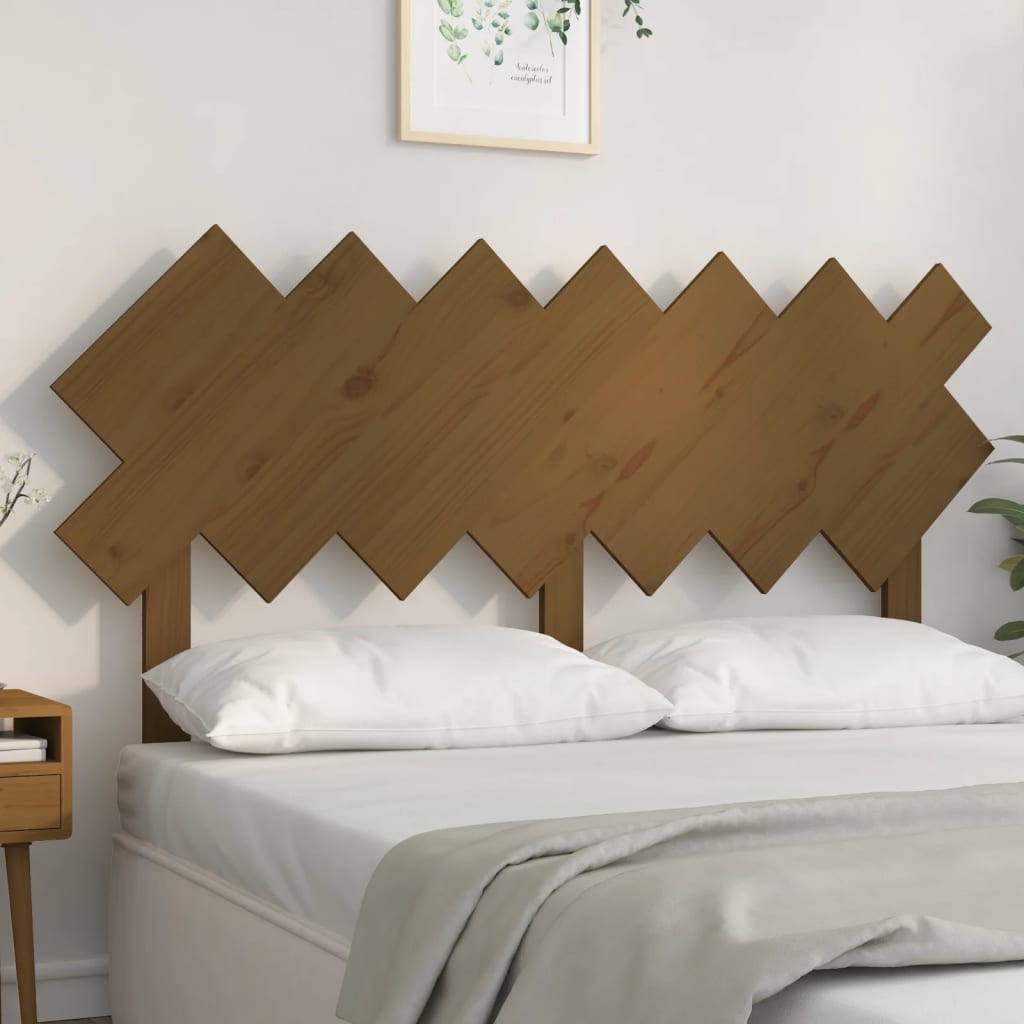 Testiera per Letto Ambra 151,5x3x81 cm Legno Massello di Pino