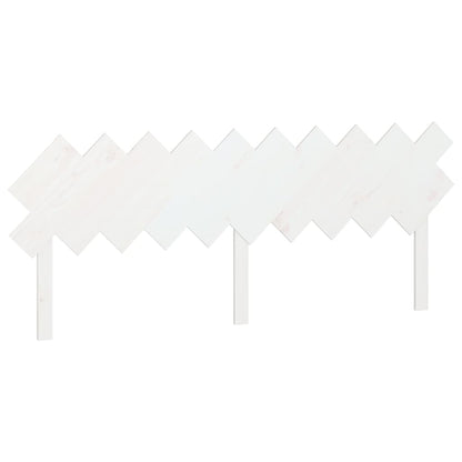 Testiera per Letto Bianca 196x3x80,5 cm Legno Massello di Pino