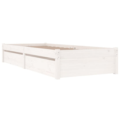 Giroletto Bianco con Cassetti 75x190 cm Small Single