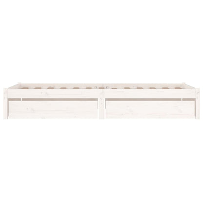 Giroletto Bianco con Cassetti 75x190 cm Small Single