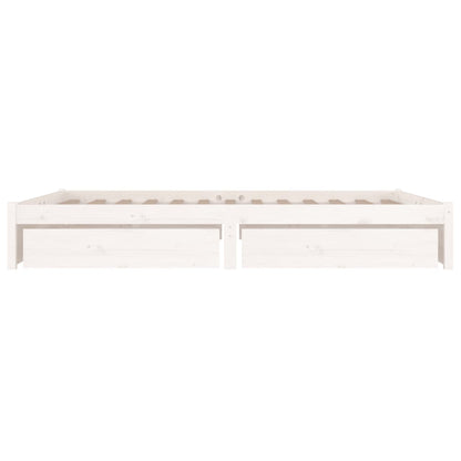 Giroletto con Cassetti Bianco 120x190 cm Small Double