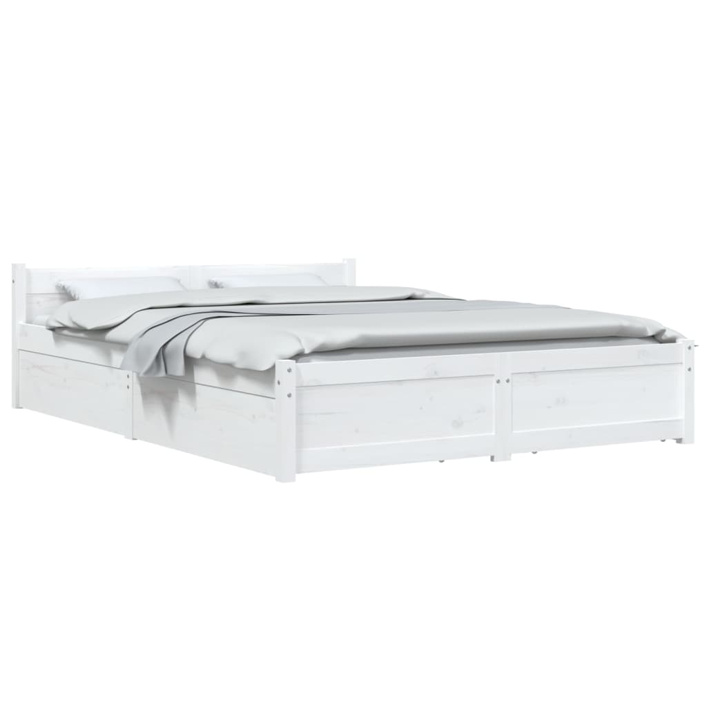 Giroletto con Cassetti Bianco 140x190 cm