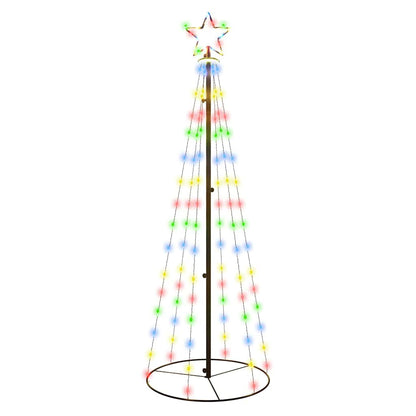 Albero di Natale a Cono Colorato 108 LED 70x180 cm