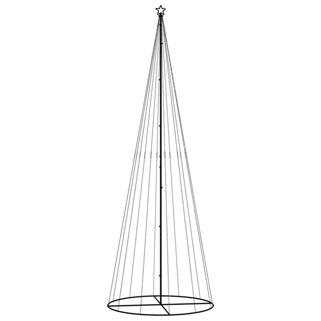 Albero di Natale a Cono Bianco Caldo 732 LED 160x500 cm