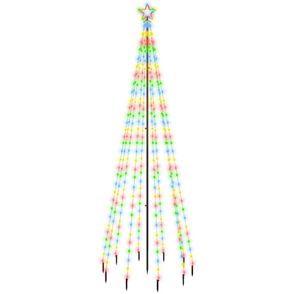 Albero di Natale con Puntale Colorato 310 LED 300 cm