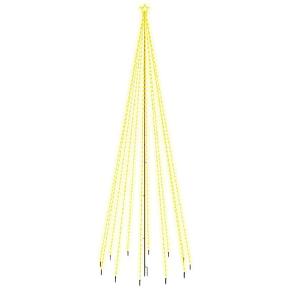 Albero di Natale con Puntale Bianco Caldo 732 LED 500 cm