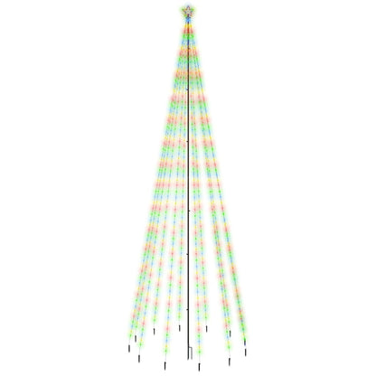 Albero di Natale con Puntale Colorato 732 LED 500 cm