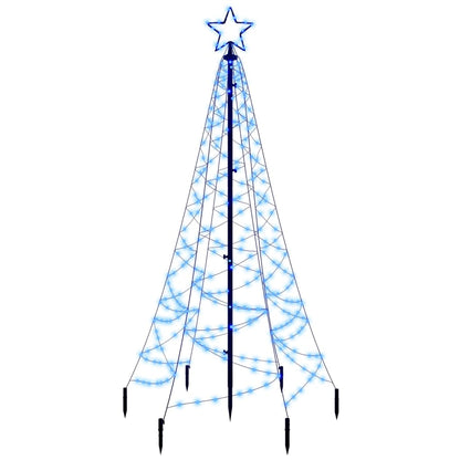 Albero di Natale con Puntale Blu 200 LED 180 cm