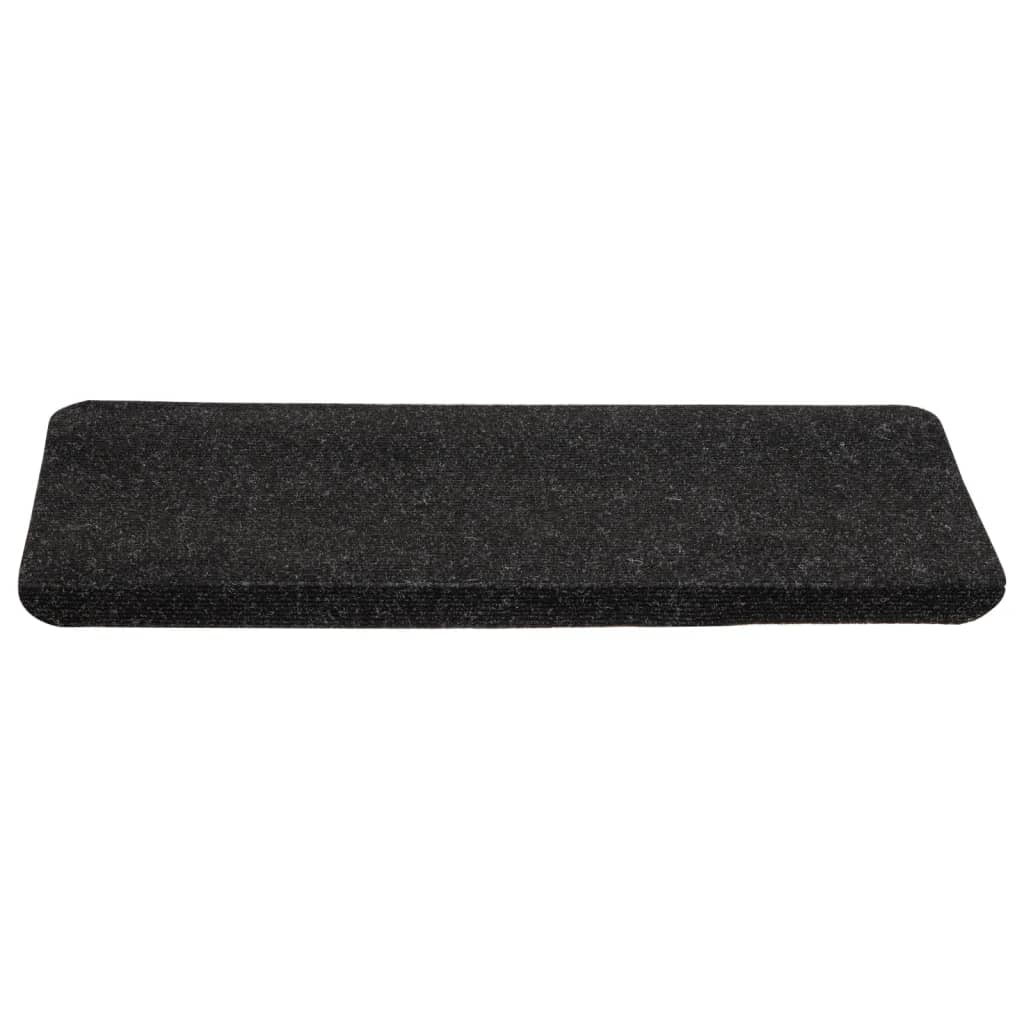 Tappetini Autoadesivi per Scale 15 pz 65x24,5x3,5 cm Antracite