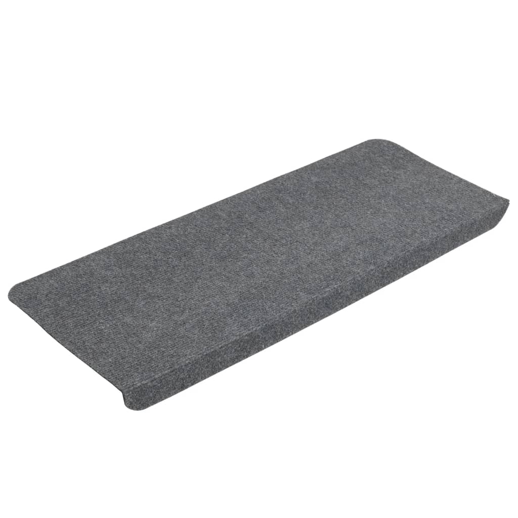 Tappetini Autoadesivi per Scale 15 pz 65x24,5x3,5 cm Grigio