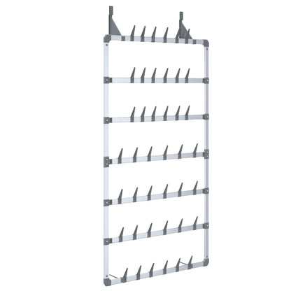 Scarpiera Pensile Argento 66x13x139 cm
