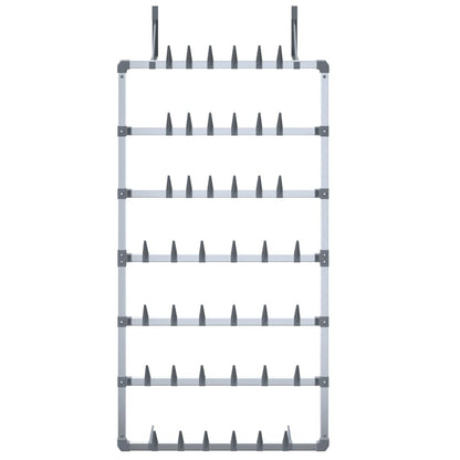 Scarpiera Pensile Argento 66x13x139 cm