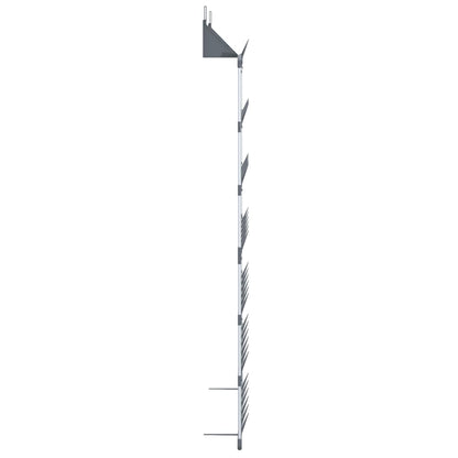 Scarpiera Pensile Argento 66x13x139 cm